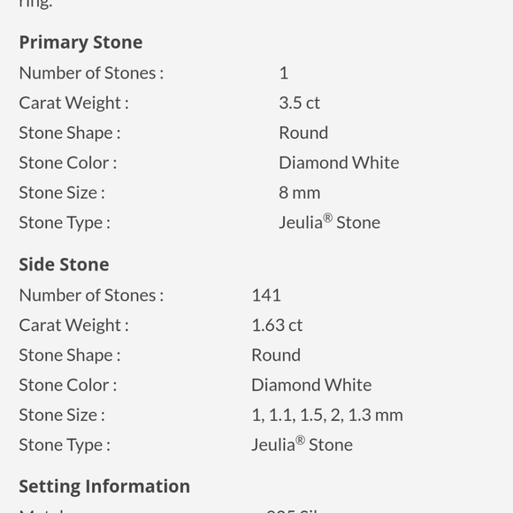 Silver Sterling Wedding Set - Picture 4 of 8